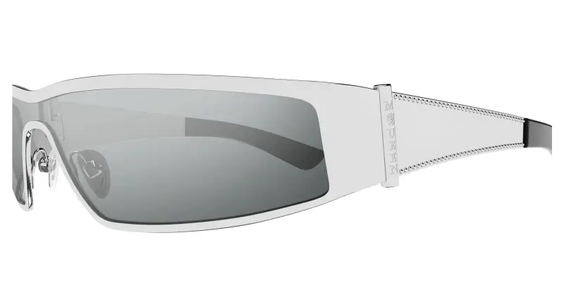 Unisex AM0491S 002 Occhiali da sole Acetato Argento Argento Geometrica miniatura 3