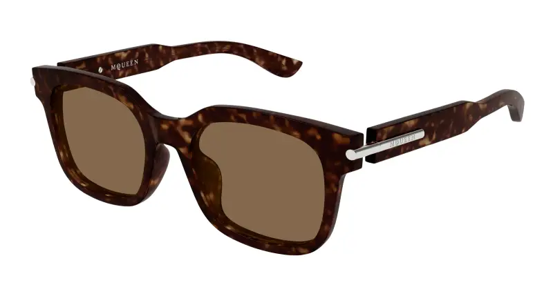 Unisex AM0496SA 002 Occhiali da sole Acetato Havana Marrone Squadrata