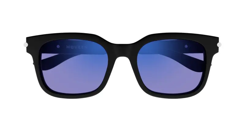 Unisex AM0496SA 005 Occhiali da sole Acetato Nero Blu Squadrata miniatura 2
