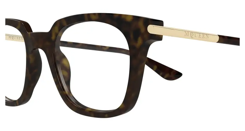 Unisex AM0521O 002 Montature da vista Acetato Havana Trasparente Squadrata miniatura 3