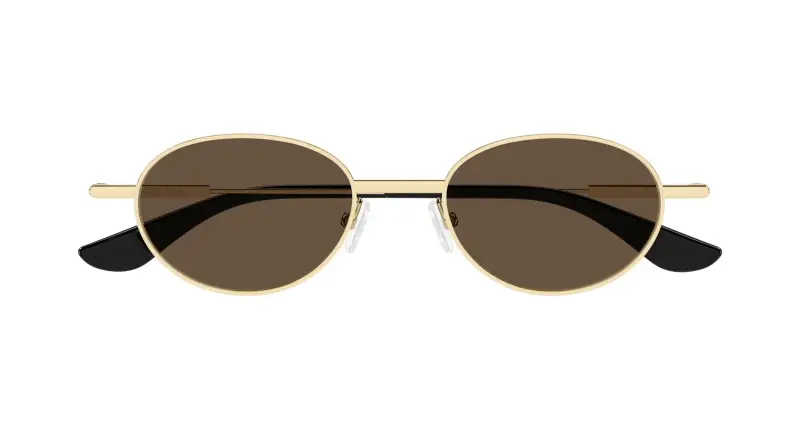 Unisex AM0523S 002 Occhiali da sole Acetato Oro Marrone Rotonda miniatura 2