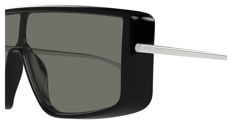 Unisex AM0524S 001 Occhiali da sole Acetato Nero Grigio Squadrata miniatura 3
