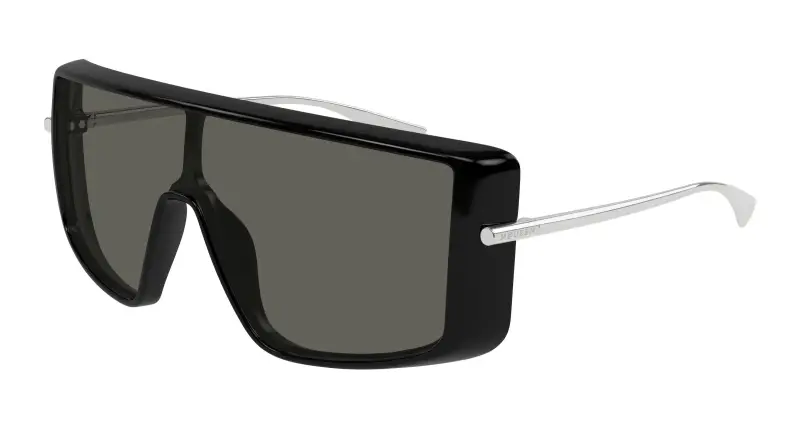 Unisex AM0524S 001 Occhiali da sole Acetato Nero Grigio Squadrata