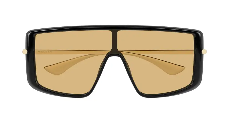 Unisex AM0524S 004 Occhiali da sole Acetato Nero Arancione Squadrata miniatura 2