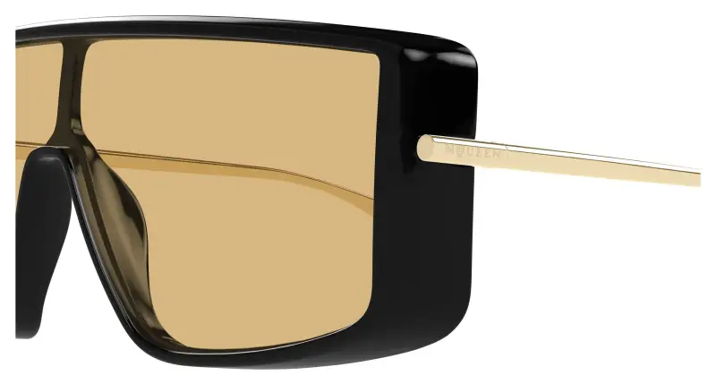 Unisex AM0524S 004 Occhiali da sole Acetato Nero Arancione Squadrata miniatura 3
