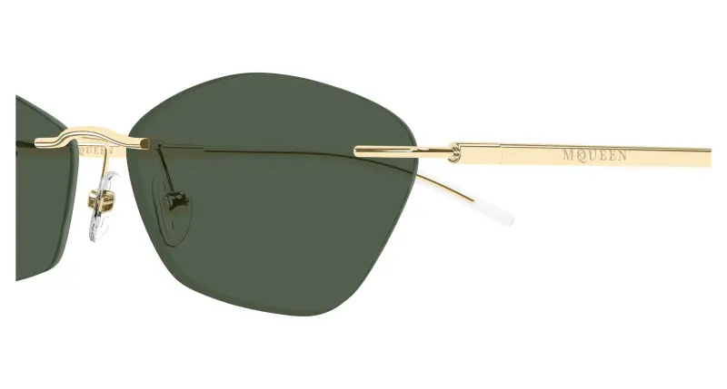 Unisex AM0525S 003 Occhiali da sole Acetato Oro Verde Geometrica miniatura 3