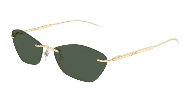 Unisex AM0525S 003 Occhiali da sole Acetato Oro Verde Geometrica