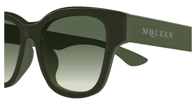 Unisex AM0528SA 004 Occhiali da sole Acetato Verde Verde Squadrata miniatura 3