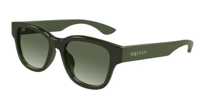 Unisex AM0528SA 004 Occhiali da sole Acetato Verde Verde Squadrata