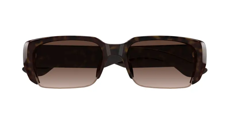 Unisex AM0532S 002 Occhiali da sole Acetato Havana Marrone Squadrata miniatura 2