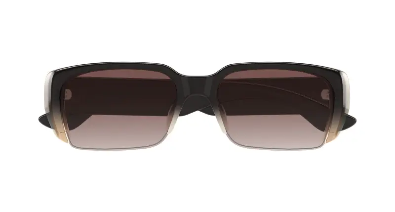 Unisex AM0532S 004 Occhiali da sole Acetato Marrone Marrone Squadrata miniatura 2