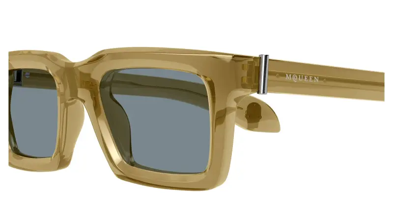 Alexander McQueen Occhiali da sole Uomo Grigio 4302388 miniatura 3