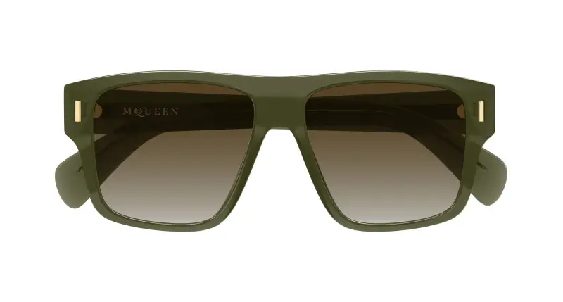 Alexander McQueen Occhiali da sole Uomo Marrone 4312189 miniatura 2
