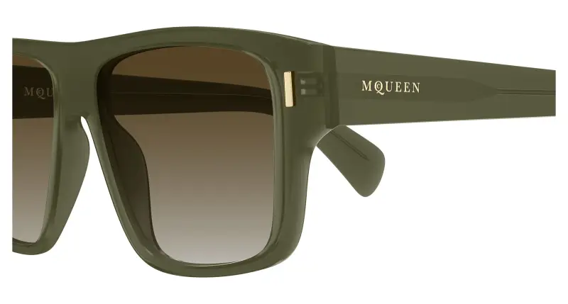Alexander McQueen Occhiali da sole Uomo Marrone 4312189 miniatura 3