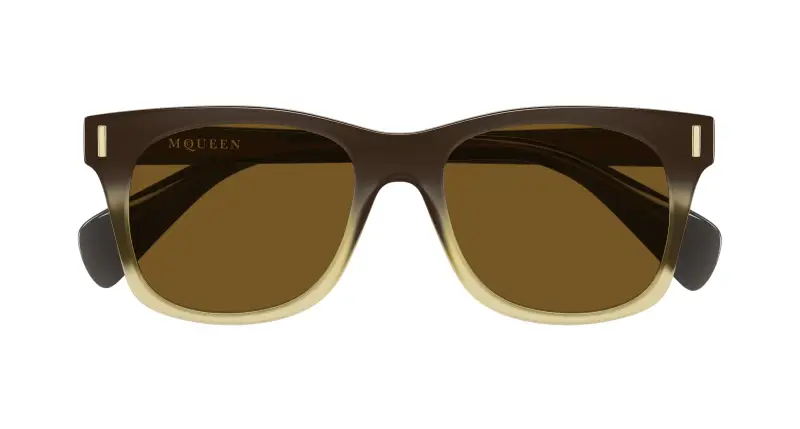 Alexander McQueen Occhiali da sole Uomo Marrone 4302382 miniatura 2