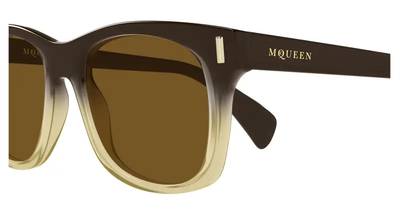 Alexander McQueen Occhiali da sole Uomo Marrone 4302382 miniatura 3