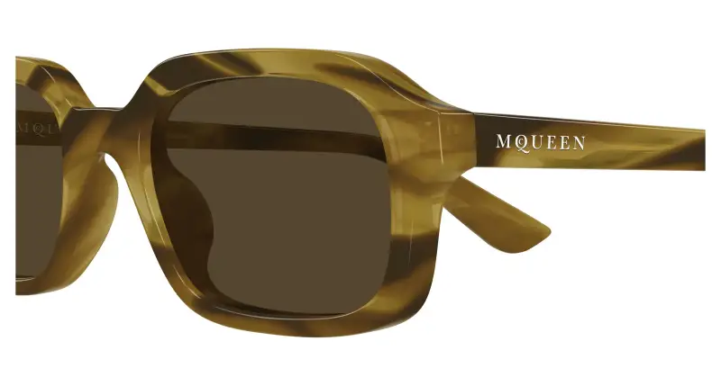 Alexander McQueen Occhiali da sole Uomo Marrone 4301933 miniatura 3
