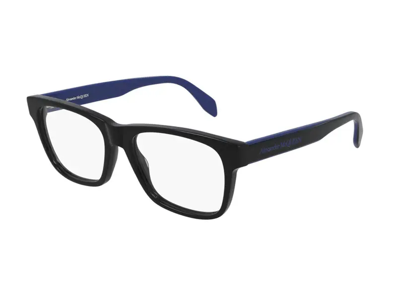 Alexander McQueen Uomo AM0307O 004 Montature da vista Acetato Nero  Squadrata