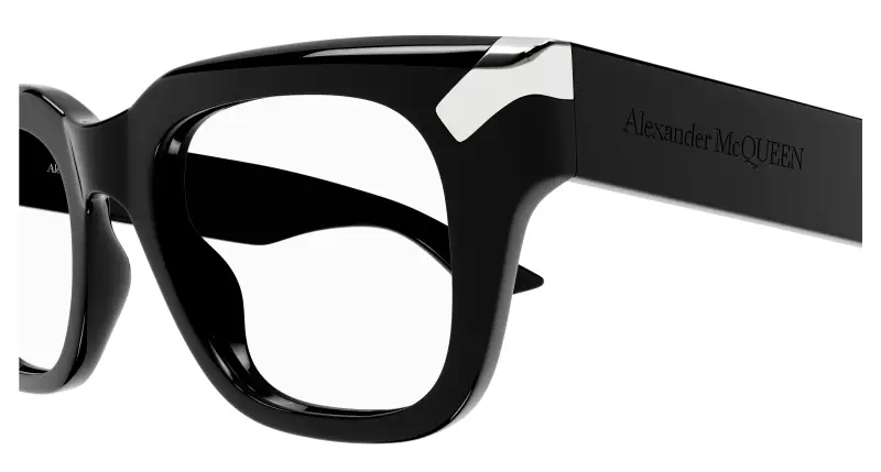 Uomo AM0443O 001 Montature da vista Acetato Nero Trasparente Squadrata miniatura 3