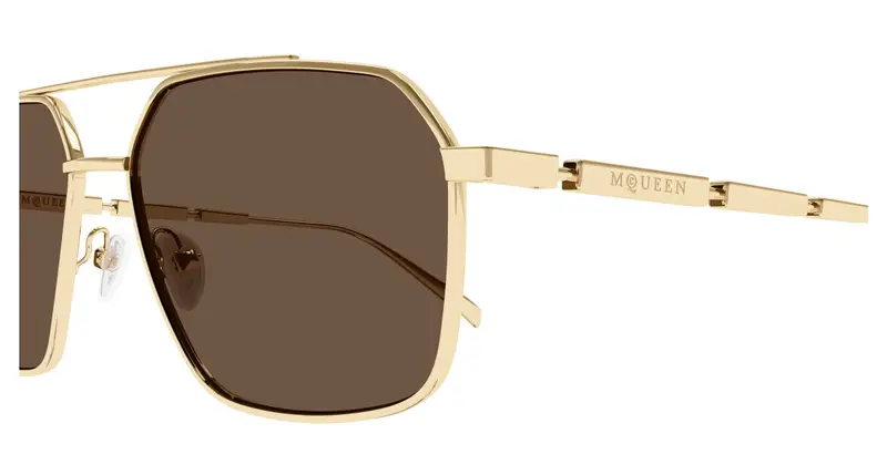 Alexander McQueen Occhiali da sole Uomo Marrone 892436 miniatura 2