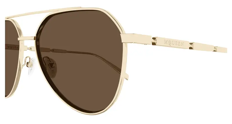 Alexander McQueen Occhiali da sole Uomo Marrone 892454 miniatura 2