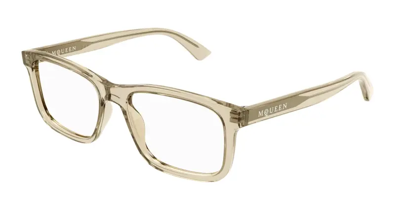 Uomo AM0486O 010 Montature da vista Acetato Giallo Trasparente Squadrata