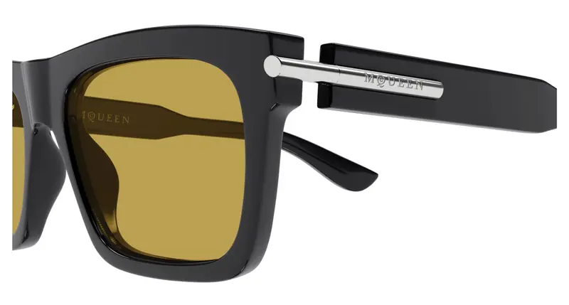 Alexander McQueen Occhiali da sole Uomo Giallo 892584 miniatura 2