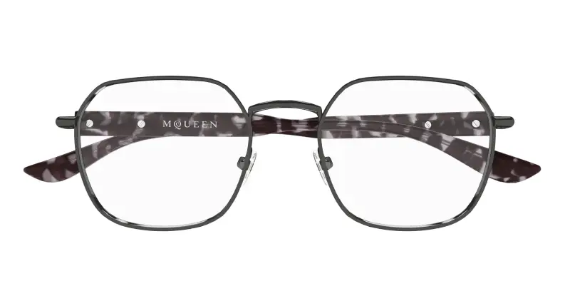 Uomo AM0499O 002 Montature da vista Acetato Rutenio Trasparente Geometrica miniatura 2