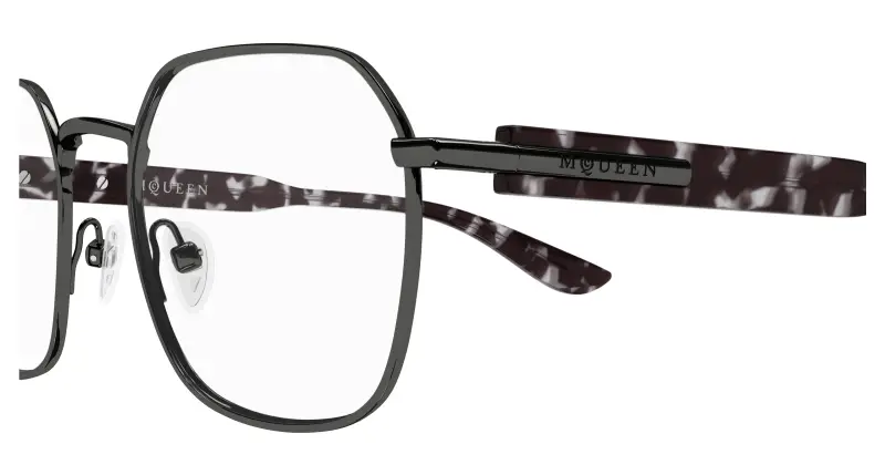 Uomo AM0499O 002 Montature da vista Acetato Rutenio Trasparente Geometrica miniatura 3