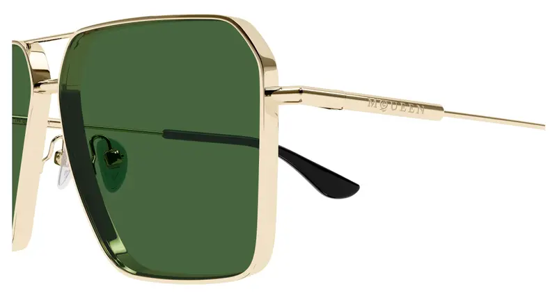 Alexander McQueen Occhiali da sole Uomo Verde 892531 miniatura 2