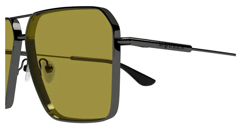 Alexander McQueen Occhiali da sole Uomo Giallo 892562 miniatura 2
