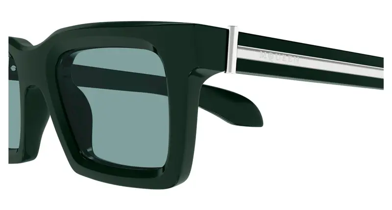 Alexander McQueen Occhiali da sole Uomo Verde 892572 miniatura 2