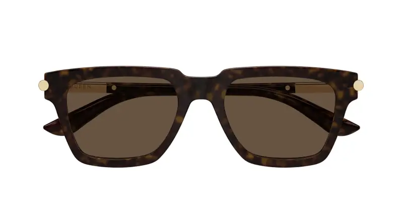 Alexander McQueen Occhiali da sole Uomo Marrone 3377780 miniatura 2