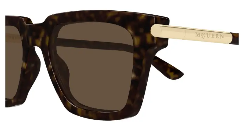 Alexander McQueen Occhiali da sole Uomo Marrone 3377780 miniatura 3