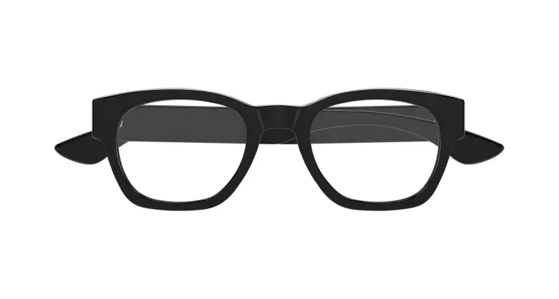 Uomo AM0530O 005 Montature da vista Acetato Nero Trasparente Rotonda miniatura 2