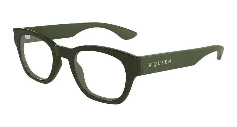 Uomo AM0530O 008 Montature da vista Acetato Verde Trasparente Rotonda