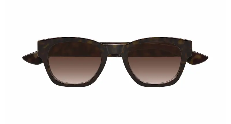 Alexander McQueen Occhiali da sole Uomo Marrone 3530875 miniatura 2