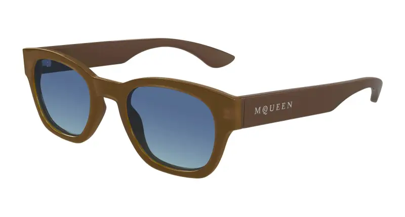 Alexander McQueen Occhiali da sole Uomo Marrone 3531330