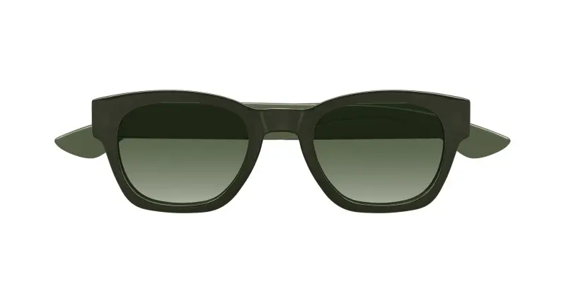 Alexander McQueen Occhiali da sole Uomo Verde 3535376 miniatura 2