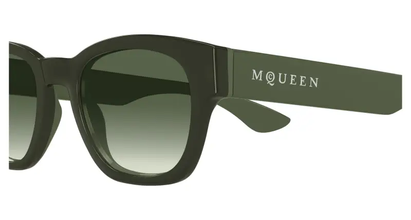 Alexander McQueen Occhiali da sole Uomo Verde 3535376 miniatura 3