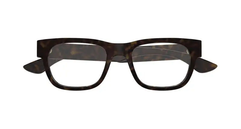 Uomo AM0531O 002 Montature da vista Acetato Havana Trasparente Squadrata miniatura 2