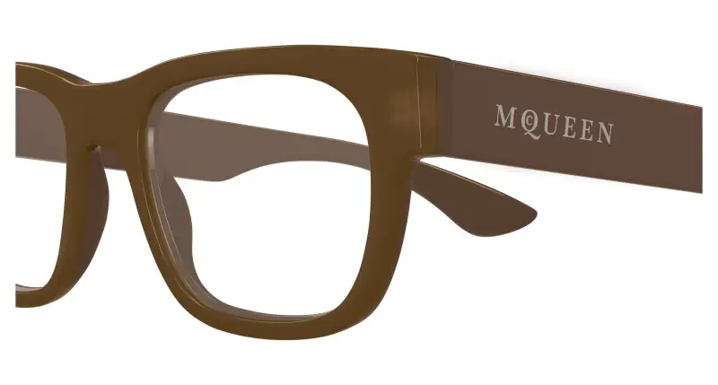 Uomo AM0531O 003 Montature da vista Acetato Marrone Trasparente Squadrata miniatura 3