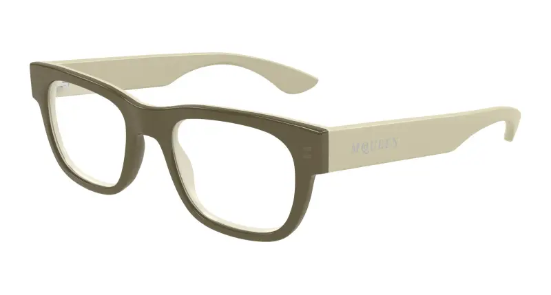 Uomo AM0531O 004 Montature da vista Acetato Marrone Trasparente Squadrata