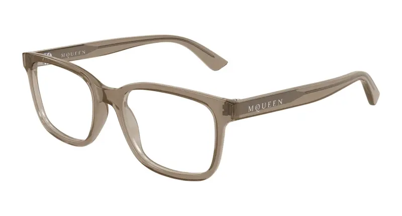 Uomo AM0541O 011 Montature da vista Acetato Marrone Trasparente Squadrata