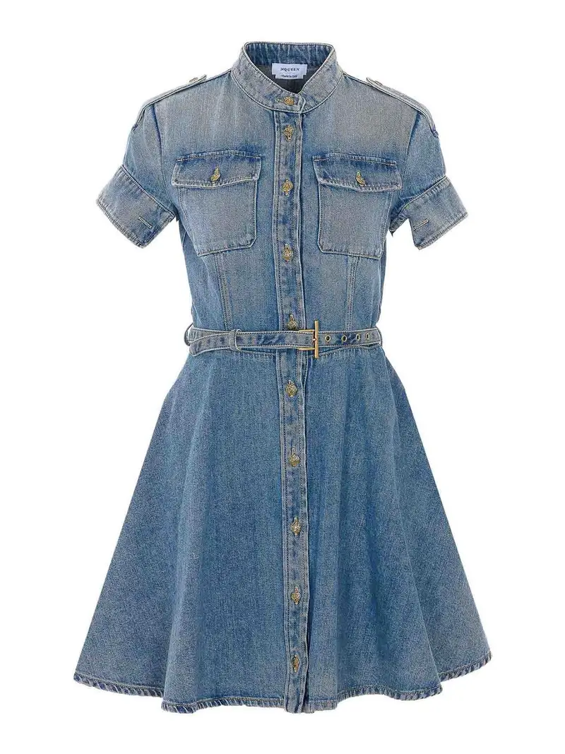 Vestito in denim Blu