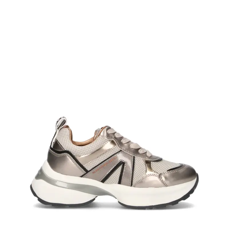 Sneaker donna argento Vario