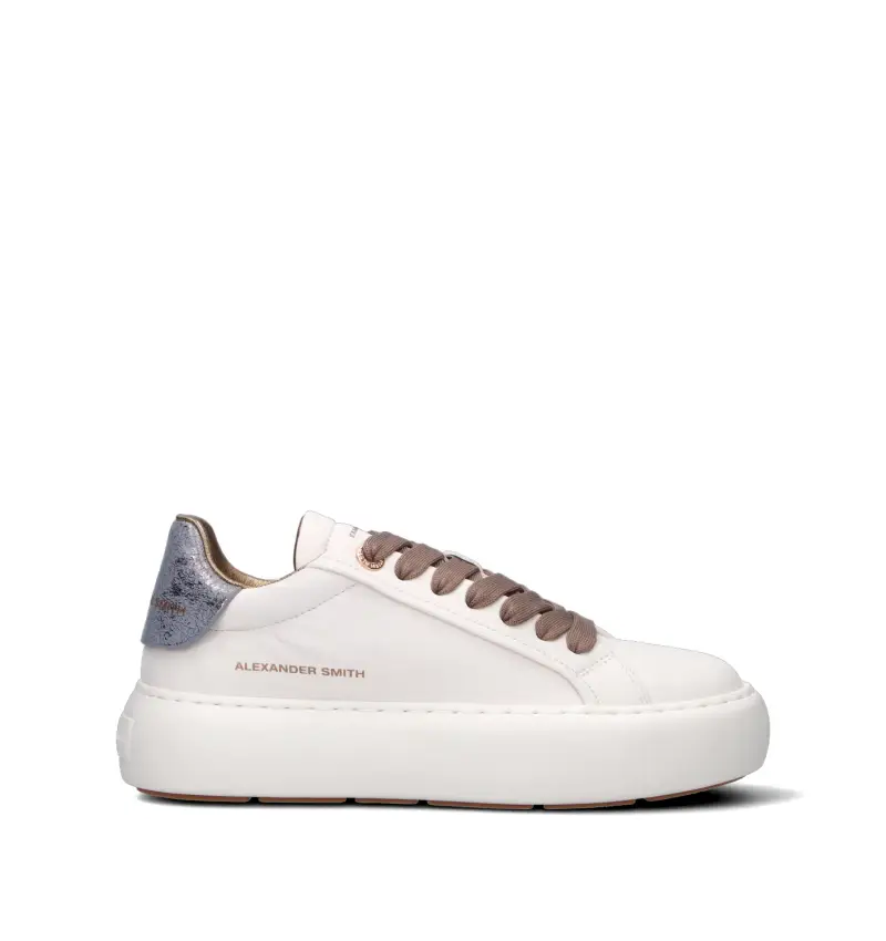 Sneaker donna bianca in pelle Vario
