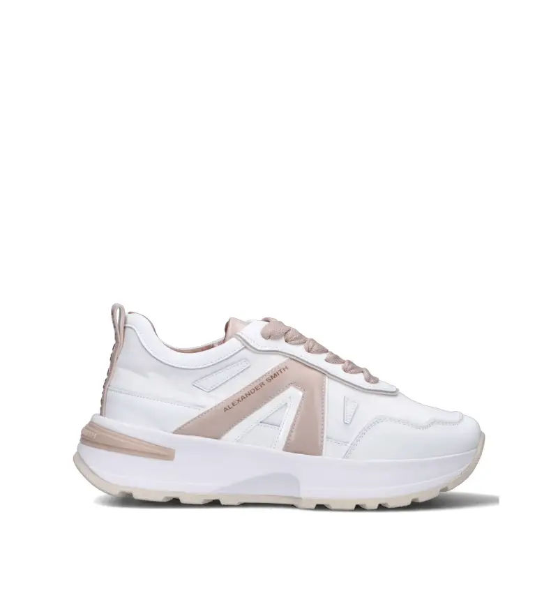 Sneaker donna bianca/rosa Vario