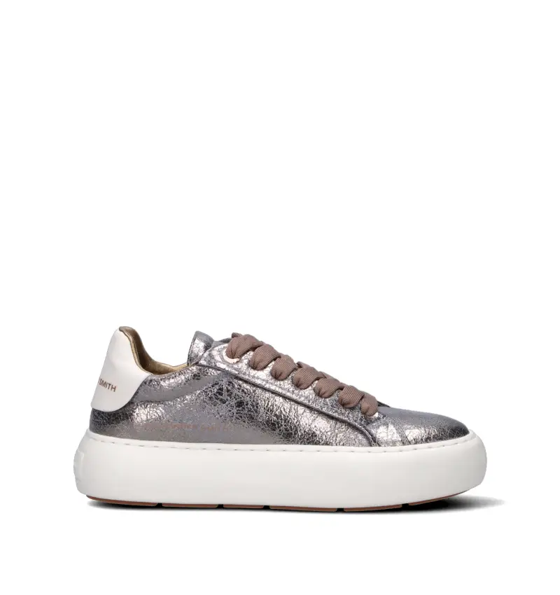 Sneaker donna bronzo in pelle Vario