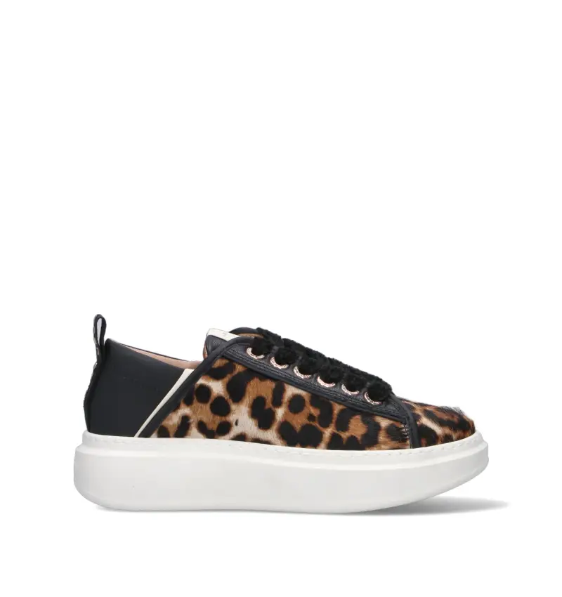 Sneaker donna leopardata in cavallino Vario
